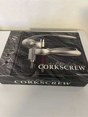 Professional Corkscrew Lever Wine Opener - Silver Finish